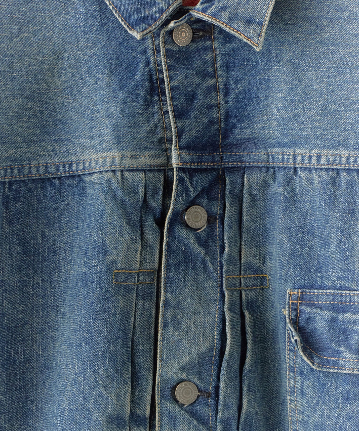 orslow / TYPE1 40'S PLEATED FRONT BLOUSE USED WASH