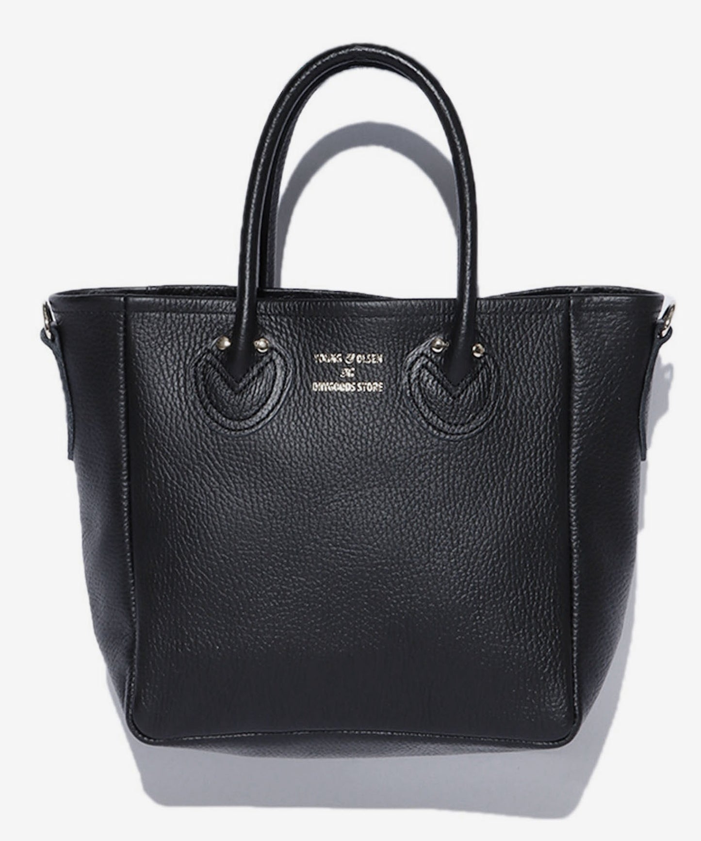 YOUNG & OLSEN / EMBOSSED LEATHER D TOTE S レザー ハンドバッグ レザーバッグ
