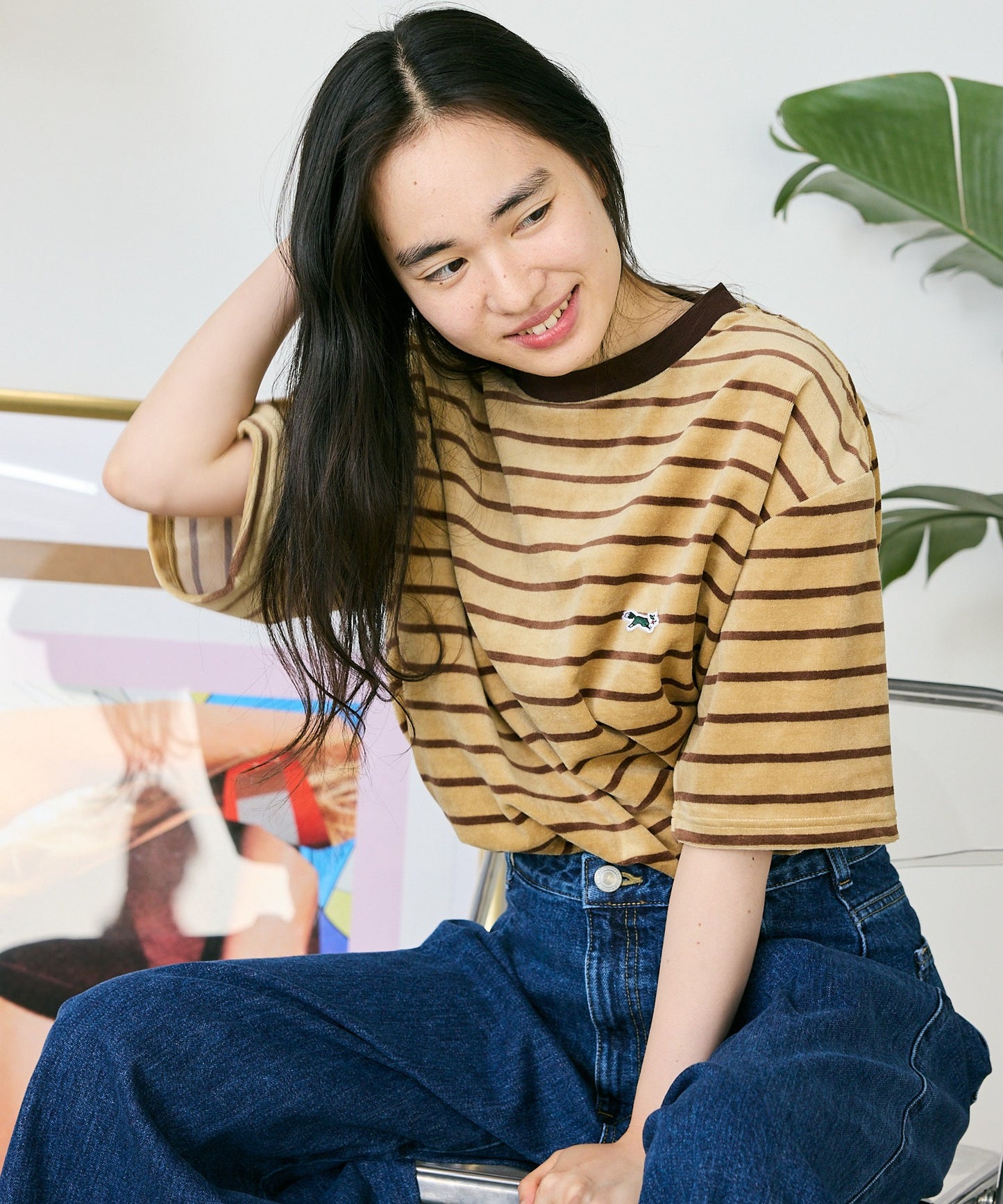 PENNEYS / THE FOX MULTI VELOUR BORDER T Tシャツ