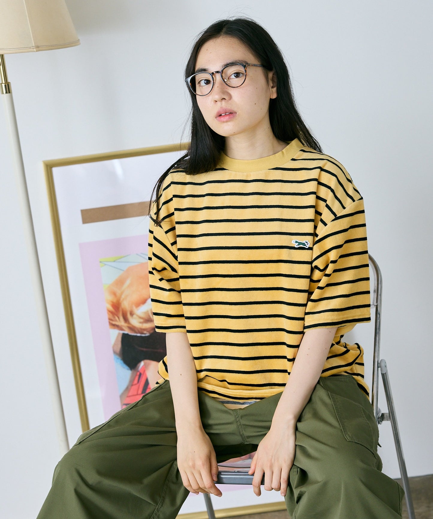 PENNEYS / THE FOX MULTI VELOUR BORDER T Tシャツ