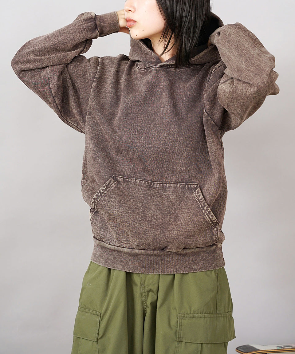 Los Angeles Apparel/ロサンゼルスアパレル 14oz. Mineral Wash Heavy Fleece Hooded Pullover Sweatshirt