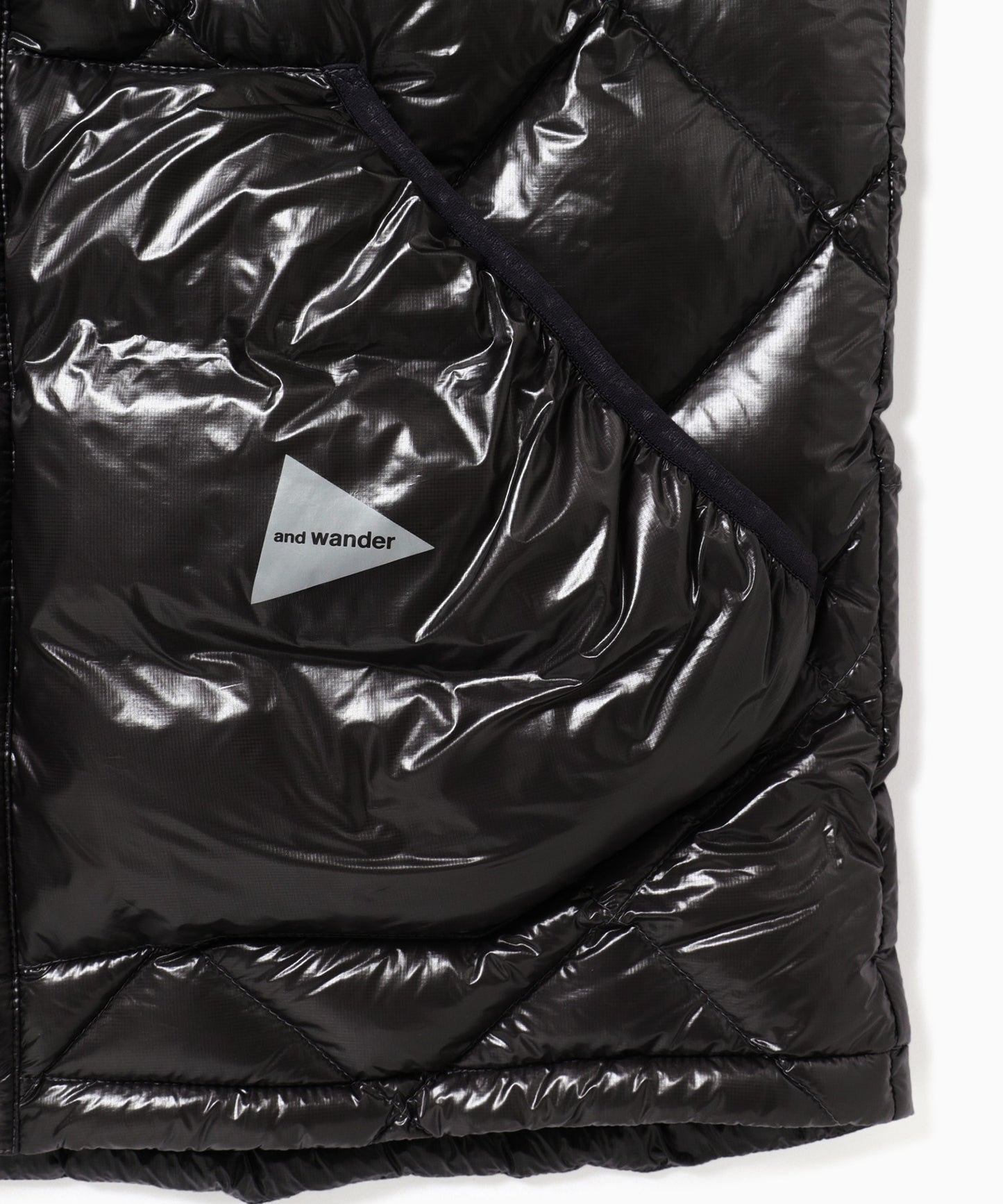 and wander / diamond stitch down vest