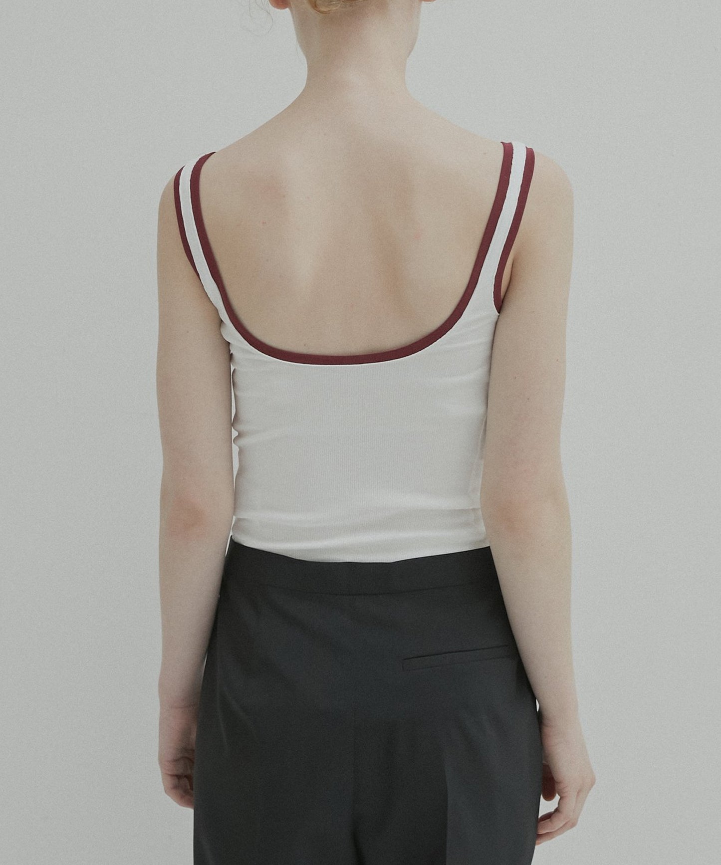 LE CIEL BLEU / Color Trimmed Tank Top タンクタップ