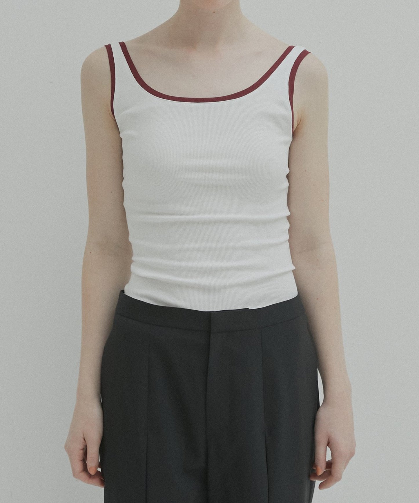 LE CIEL BLEU / Color Trimmed Tank Top タンクタップ