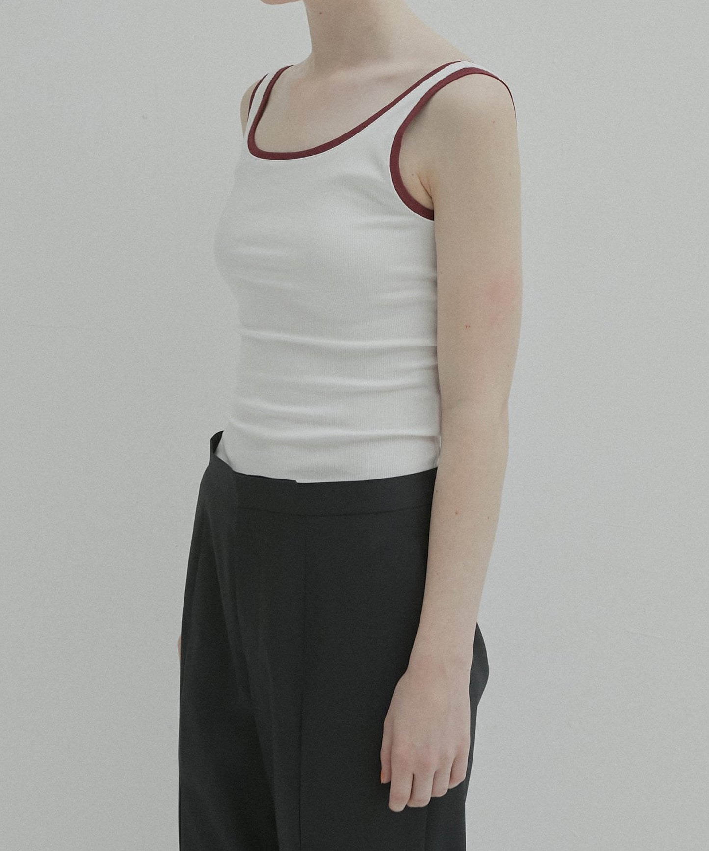 LE CIEL BLEU / Color Trimmed Tank Top タンクタップ