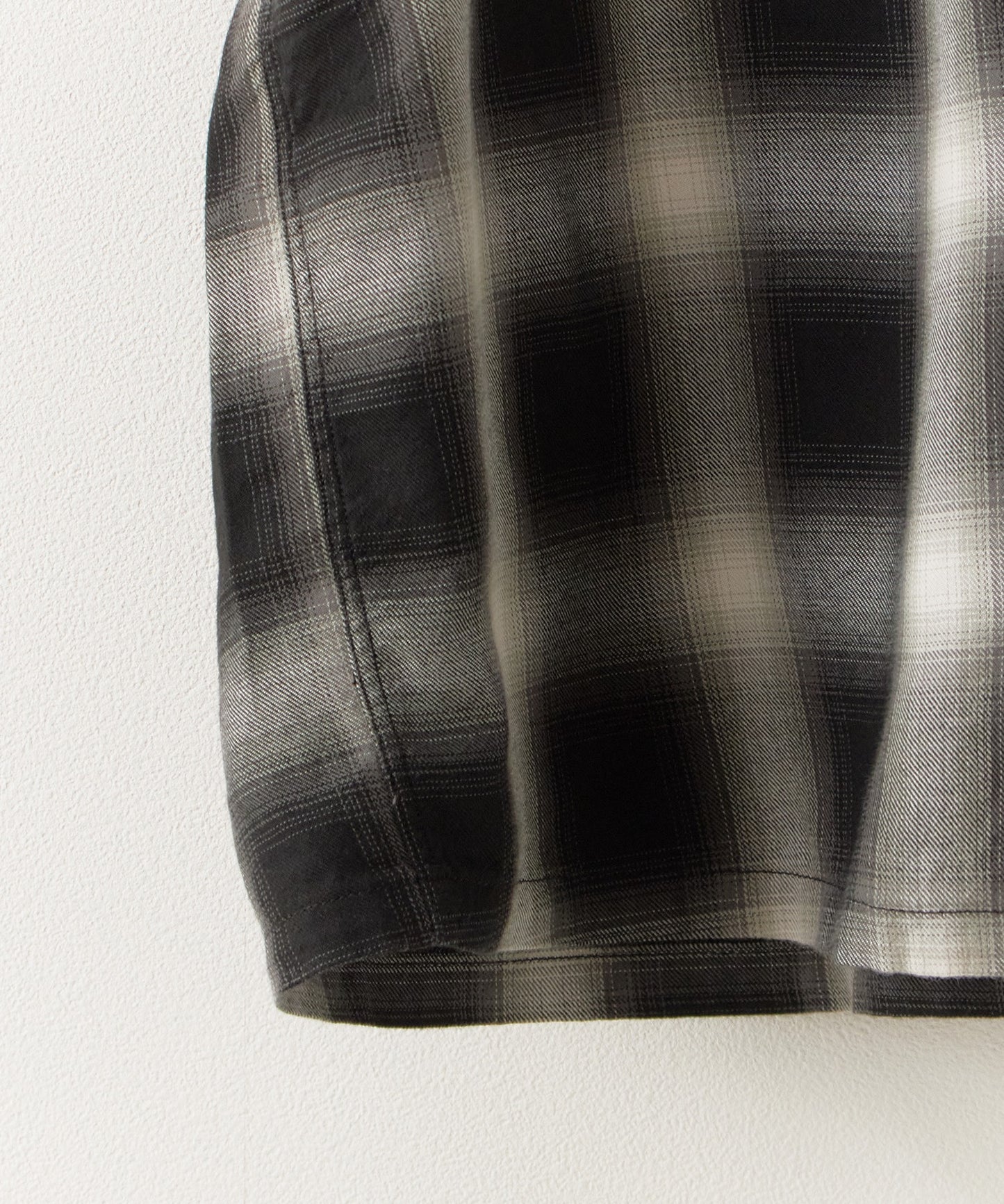 orSlow / OMBRE CHECK SHORT SLEEVE SHIRT BLACK / オンブレチェック ショートスリーブシャツ