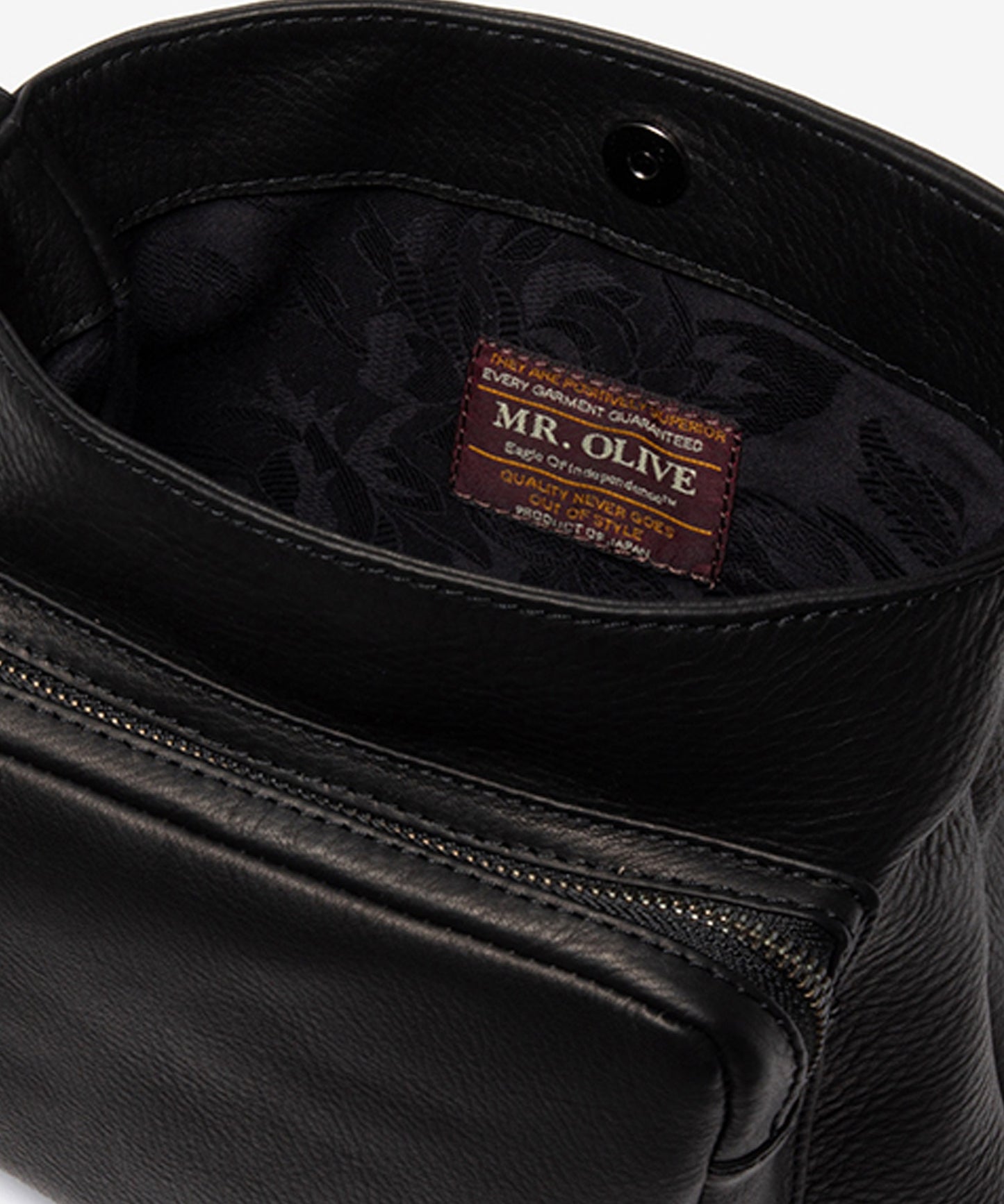 MR.OLIVE / IMPERMA-LEATHER/GUSSET POCKET COMPACT SHOULDER BAG ショルダーバッグ
