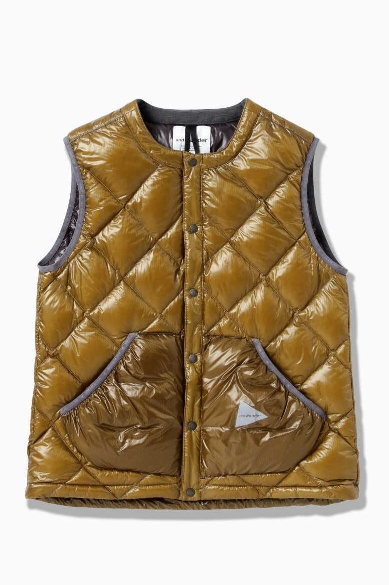 and wander / diamond stitch down vest