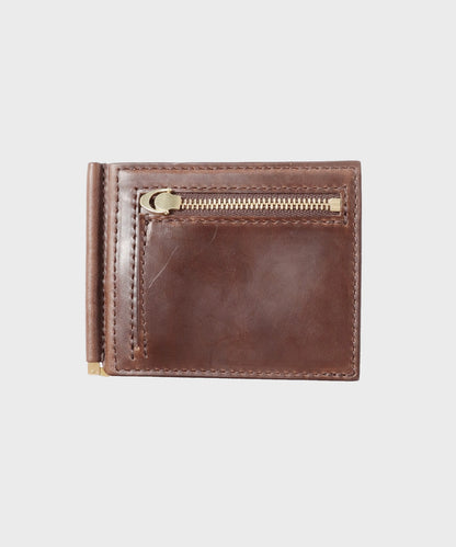 MR.OLIVE / HORWEEN CHROMEXCEL LEATHER MONEY CLIP WALLET
