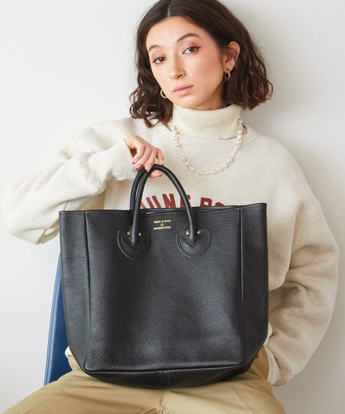 YOUNG & OLSEN/ヤングアンドオルセン EMBOSSED LEATHER TOTE M