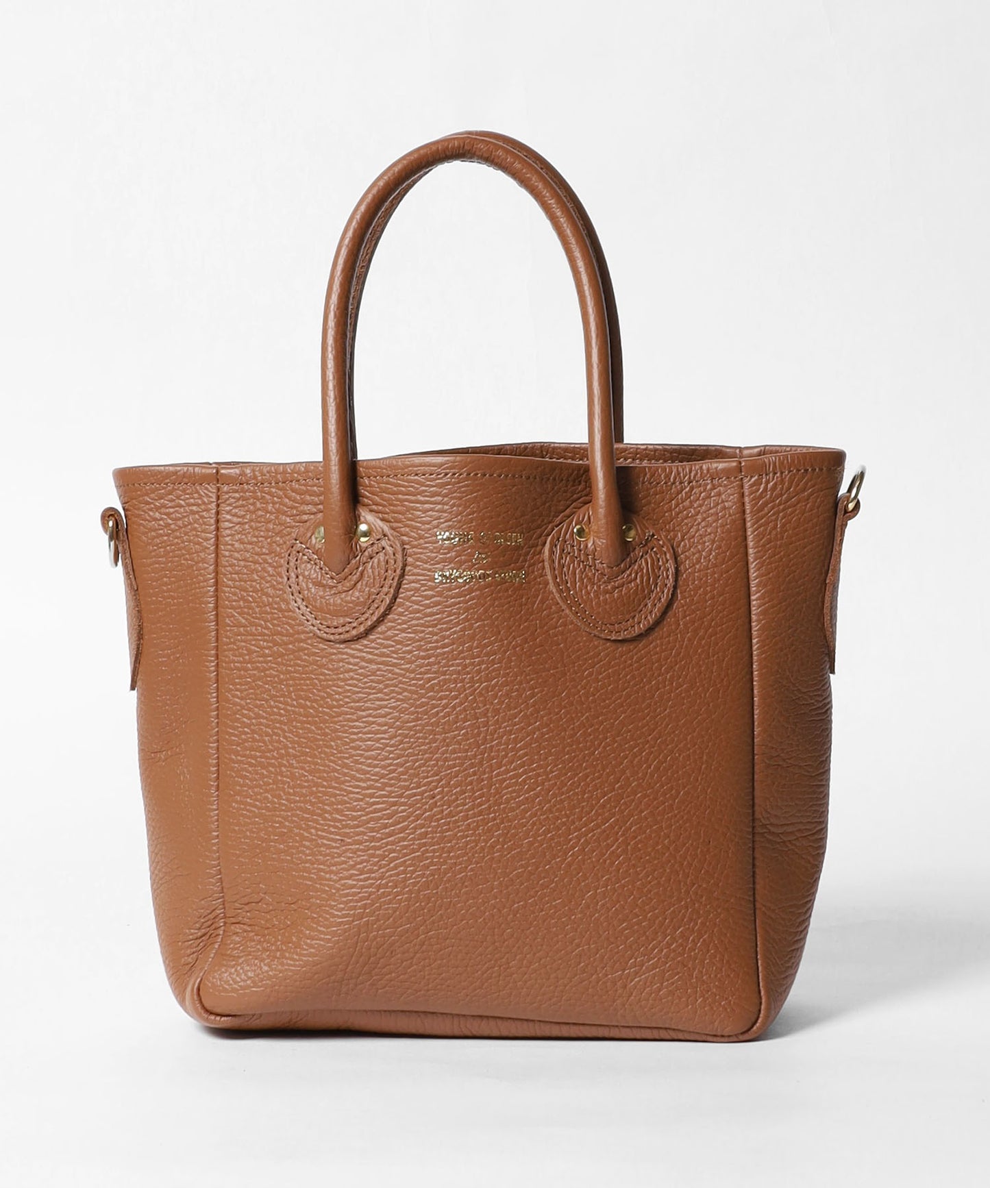 YOUNG & OLSEN / EMBOSSED LEATHER D TOTE S レザー ハンドバッグ レザーバッグ