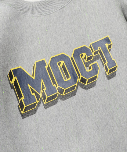 mocT/モクティ NEON SCRIPT HEAVY FLEECE CREW NECK P/O M10-3331PS