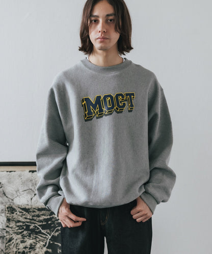 mocT/モクティ NEON SCRIPT HEAVY FLEECE CREW NECK P/O M10-3331PS