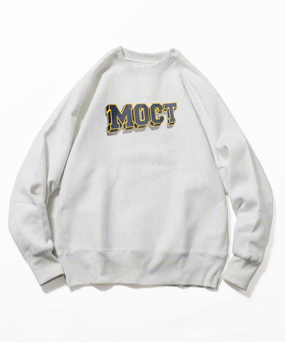 mocT/モクティ NEON SCRIPT HEAVY FLEECE CREW NECK P/O M10-3331PS