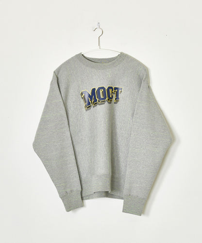 mocT/モクティ NEON SCRIPT HEAVY FLEECE CREW NECK P/O M10-3331PS