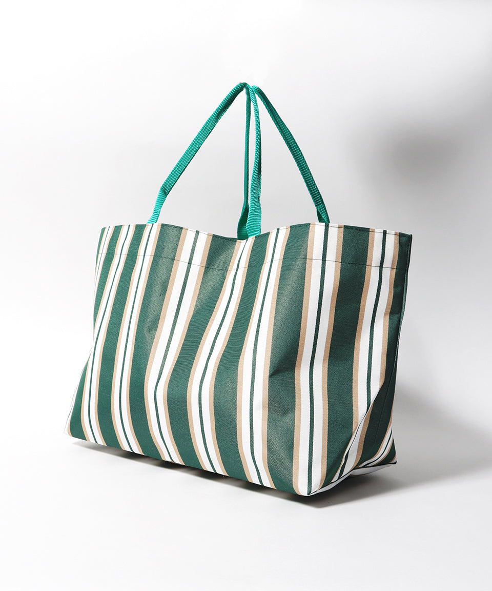 HOLLINGWORTH COUNTRY OUTFITTER/ホリングワース カントリーアウトフィッターズ Web Handle Deckchair Stripe Tote L
