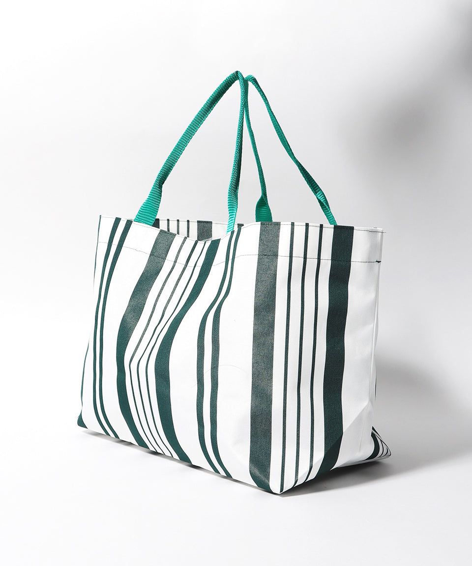 HOLLINGWORTH COUNTRY OUTFITTER/ホリングワース カントリーアウトフィッターズ Web Handle Deckchair Stripe Tote L