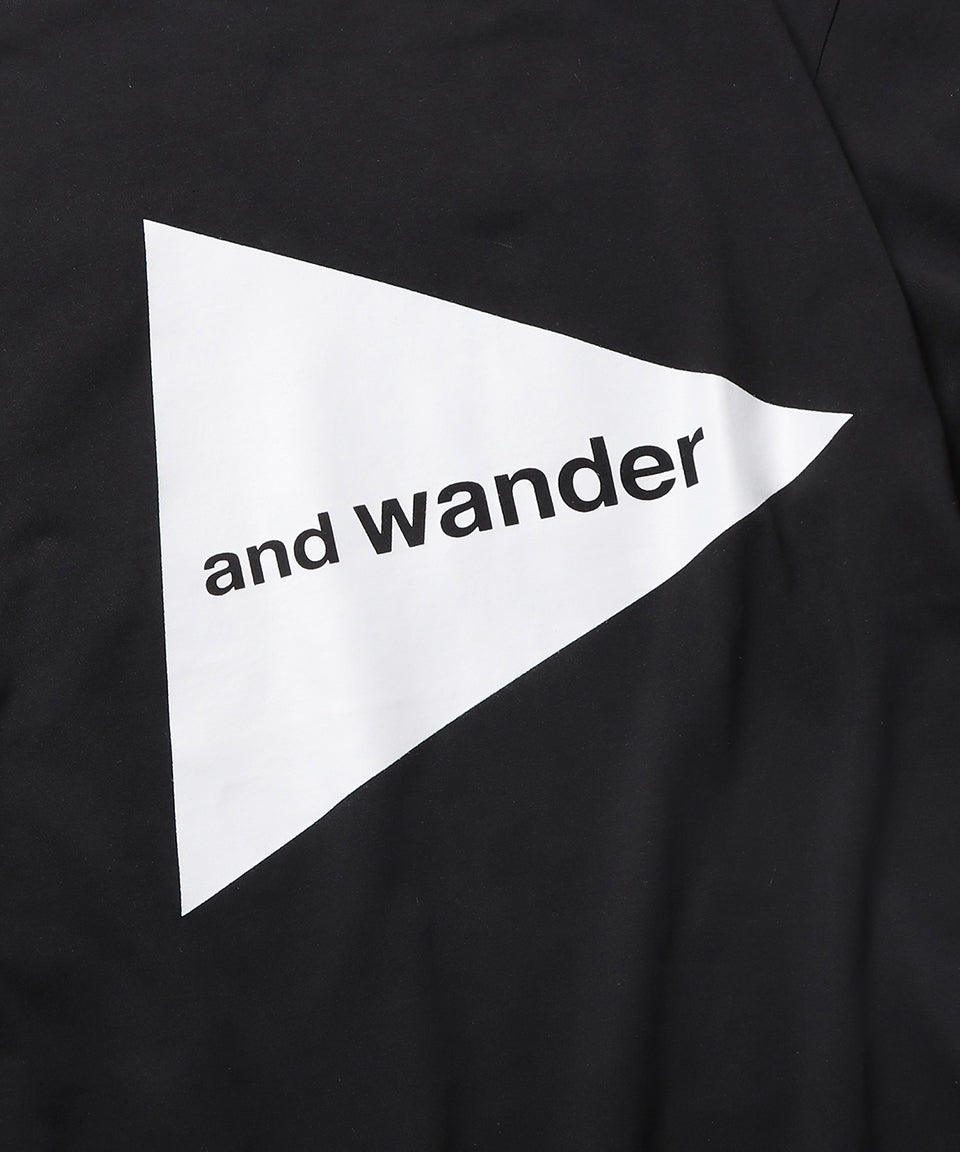 and wander/アンドワンダー big logo T