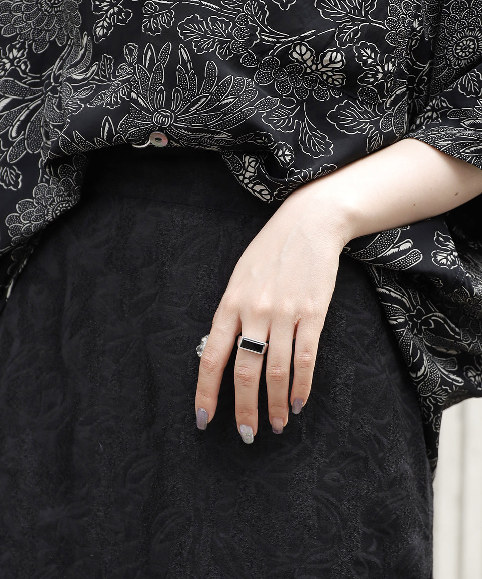 TOMWOOD/トムウッド Peaky Ring Polished Black Onyx