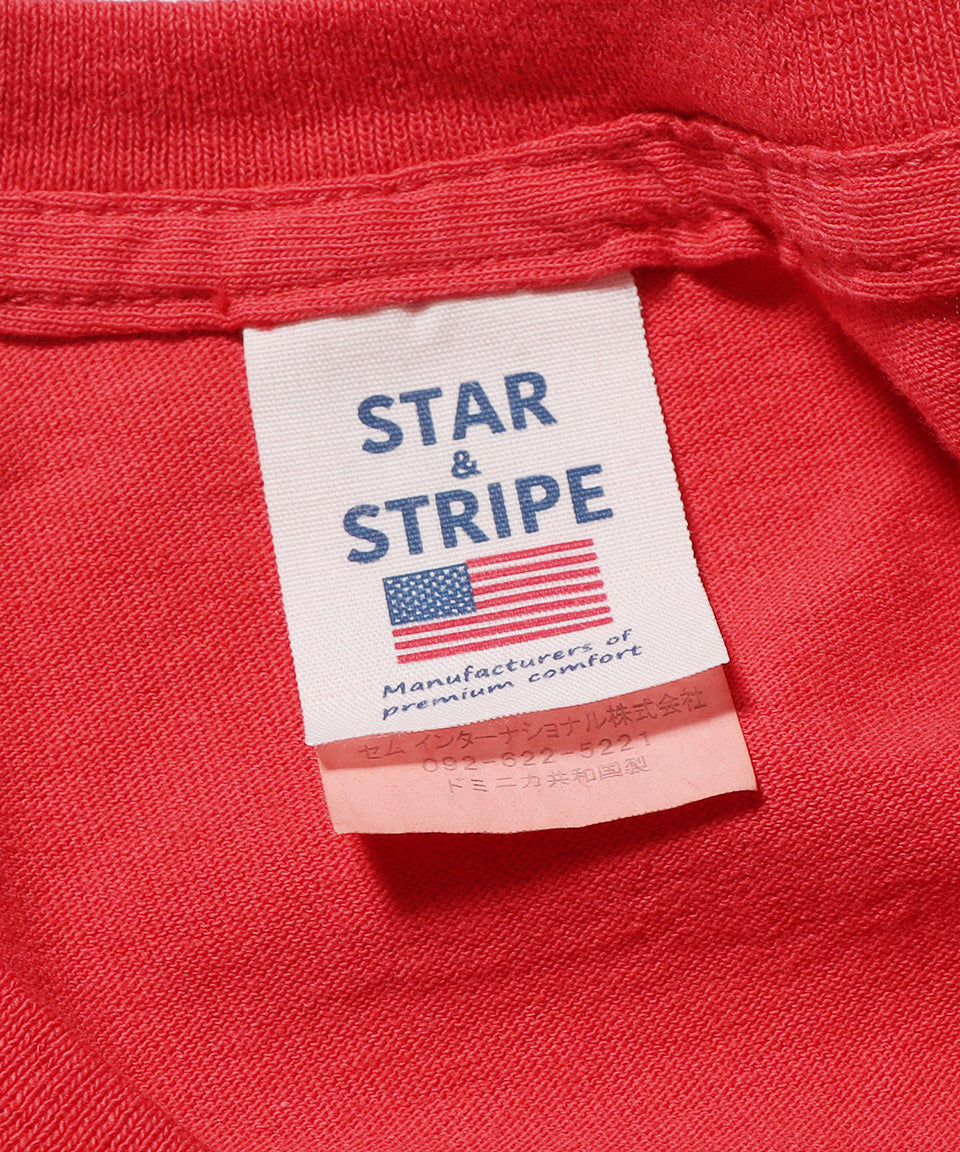 STAR&STRIPE/スターアンドストライプ GA-CITY フロントロゴ 半袖Tシャツ
