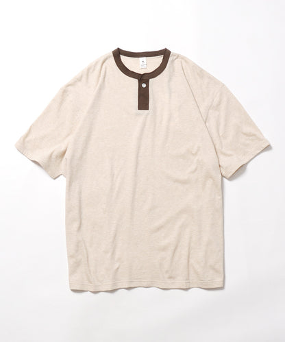 mocT/モクティ SOFT HEATHER HENRY NECK S/S TEE M11-1615