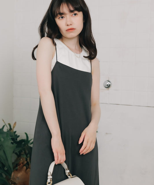 ESLOW/エスロー LAYERED CAMISOLE DRES　A2031UA424
