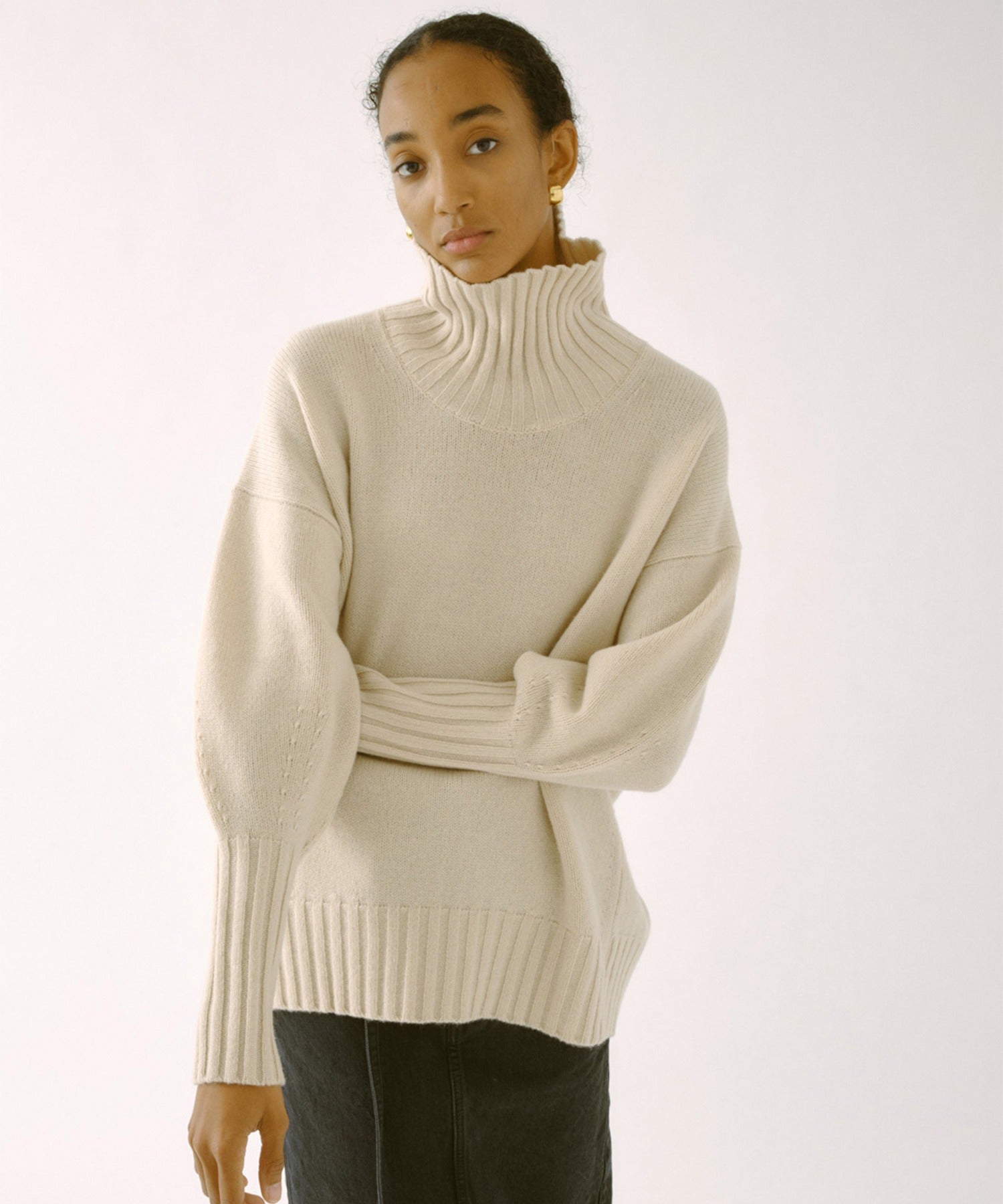 SAYAKA DAVIS/サヤカ デイヴィス BHIGH COLLAR SWEATER ニット-