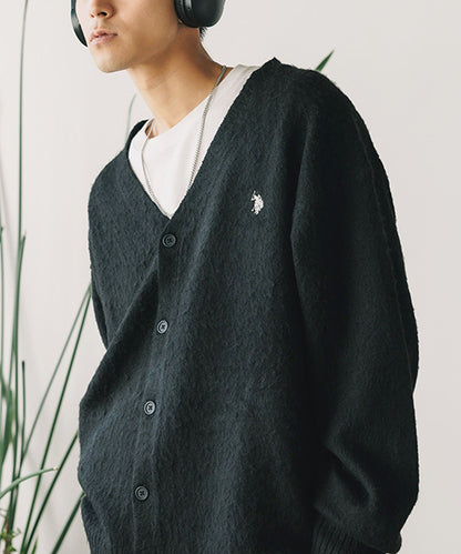 別注 U.S.POLO ASSN/ユーエスポロアッスン shaggy Cardigan