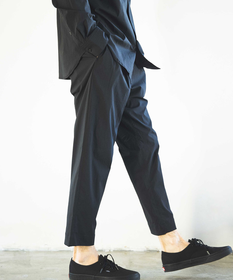 MR.OLIVE/ミスターオリーブ STRETCH WASHABLE NYLON / 2TACK TAPERED EASY PANTS