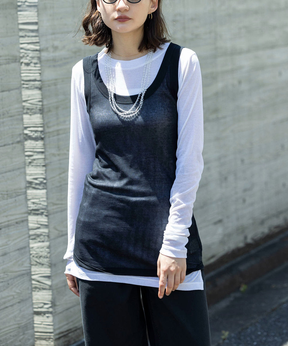 ESLOW/エスロー LAYERED TOP