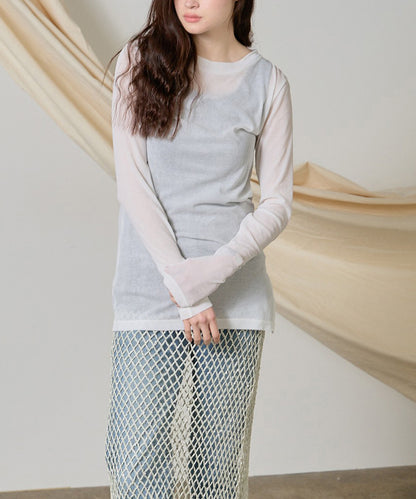 ESLOW/エスロー LAYERED TOP