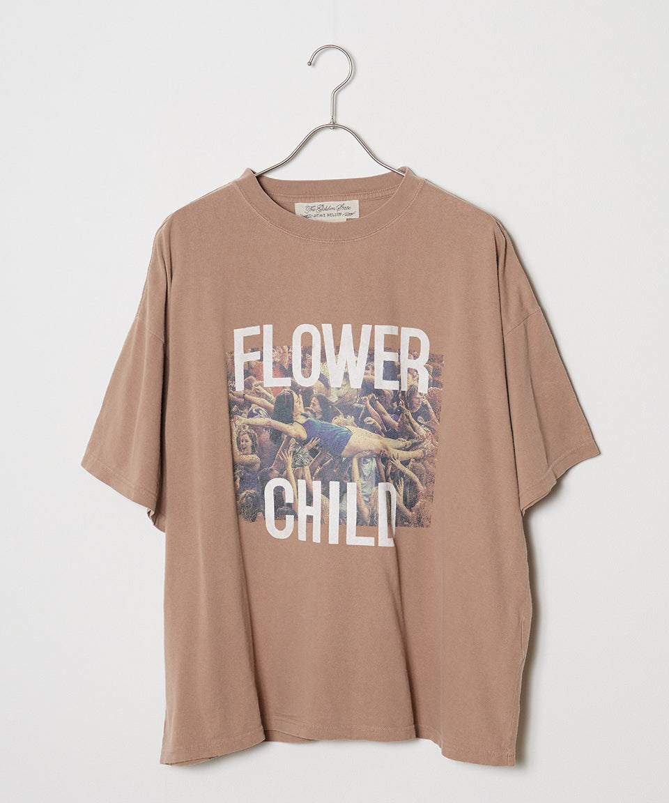 REMI RELIEF/レミレリーフ HARD SP加工20/-天竺BIGサイズT(FLOWER CHILD)