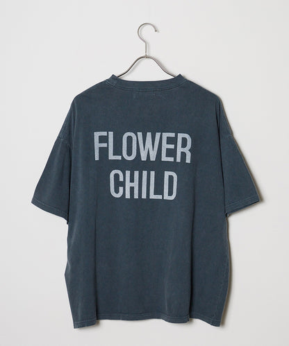 REMI RELIEF/レミレリーフ HARD SP加工20/-天竺BIGサイズT(FLOWER CHILD)