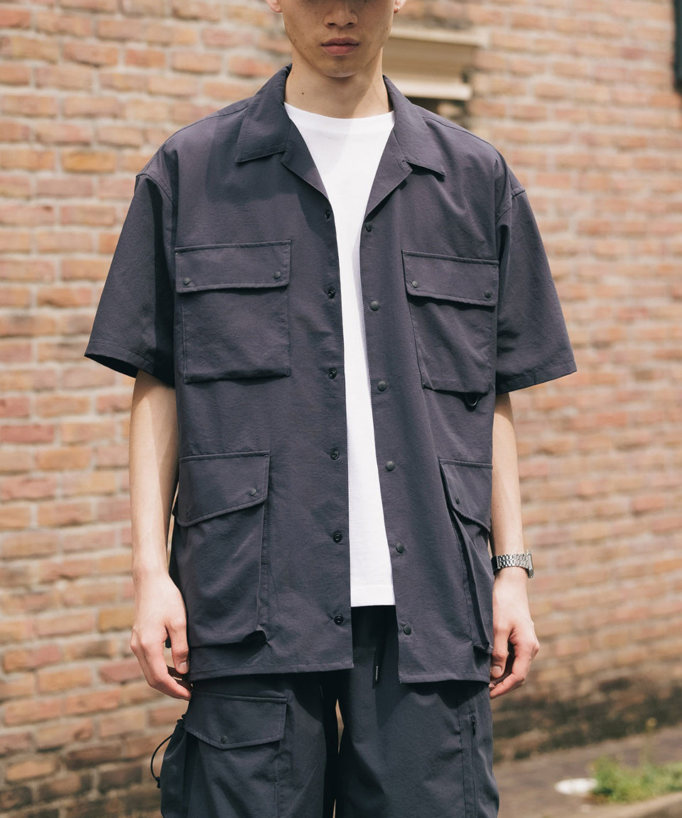 NANGA/ナンガ DOT AIR UTILITY PK SHORT SLEEVE SHIRT