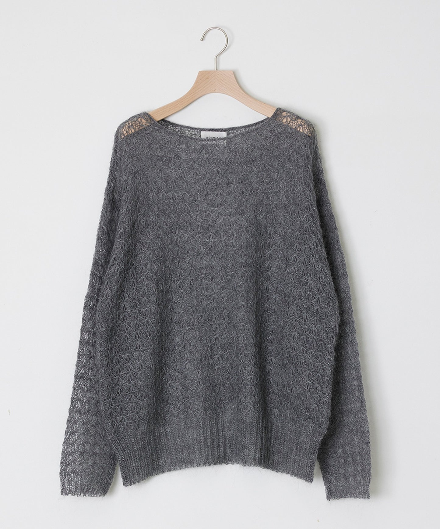 ADAWAS / SEMI-SHEER MOHAIR TOP