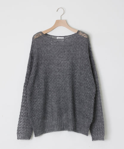 ADAWAS / SEMI-SHEER MOHAIR TOP