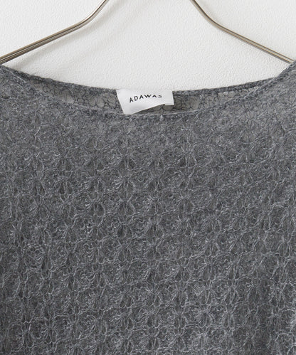 ADAWAS / SEMI-SHEER MOHAIR TOP