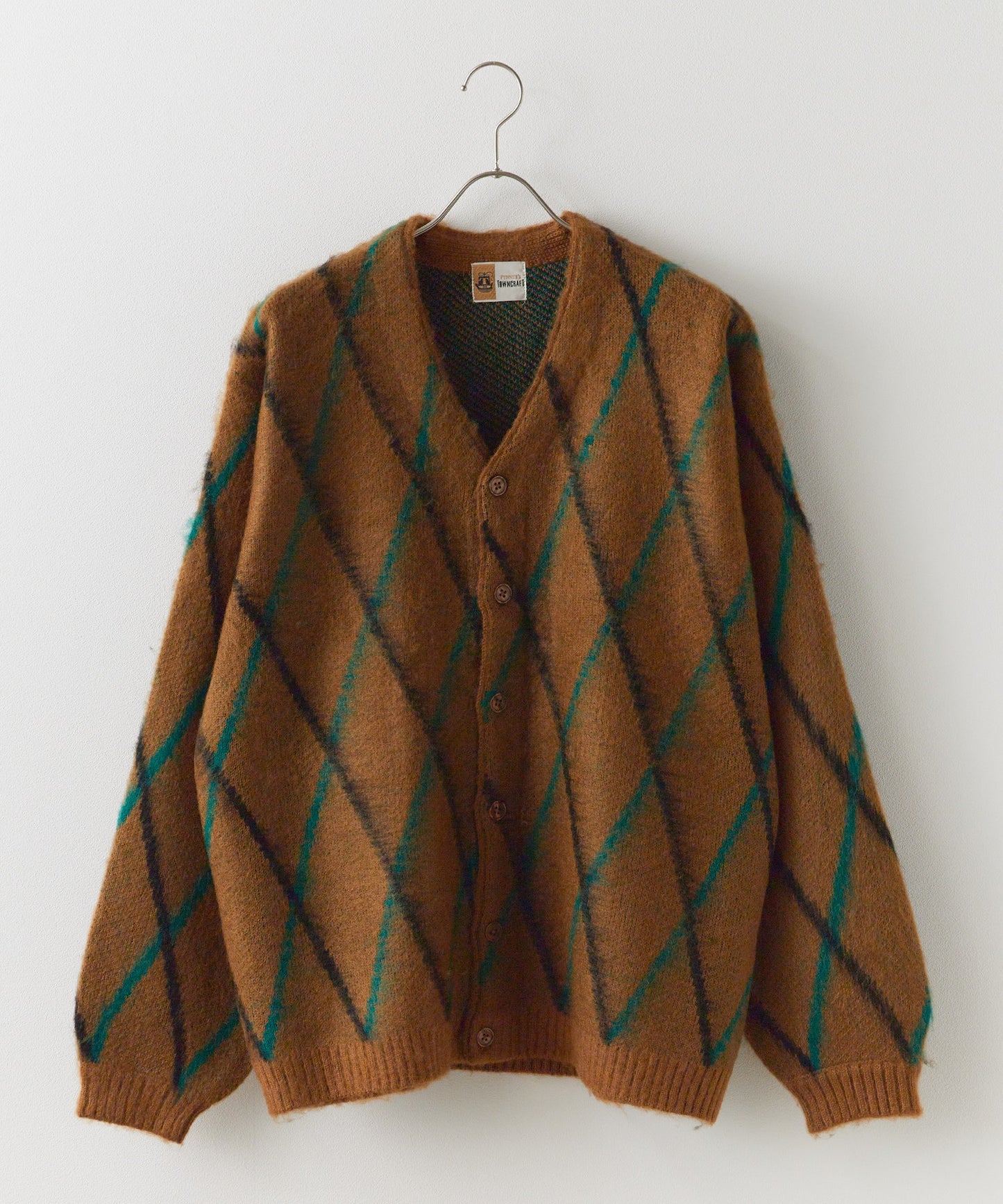 TOWNCRAFT/ SHAGGY VINTAGE PATERN CARDIGAN