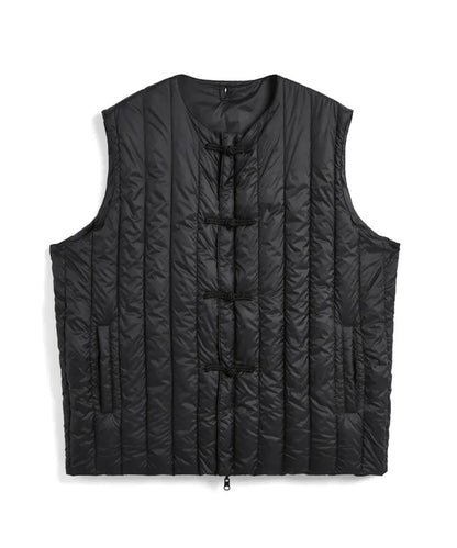 TAION / REVERSIBLE CHINA BUTTON INNER DOWN VEST