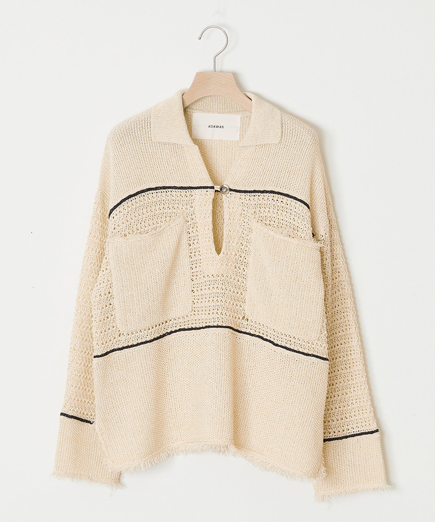 ADAWAS / PAPER YARN POLO TOP