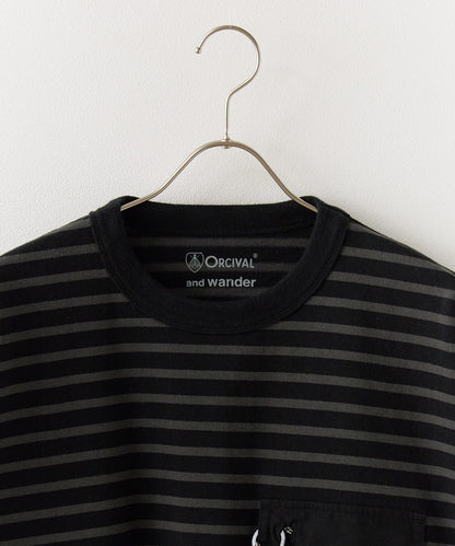 and wander / ORCIVAL H/S T ボーダーTシャツ