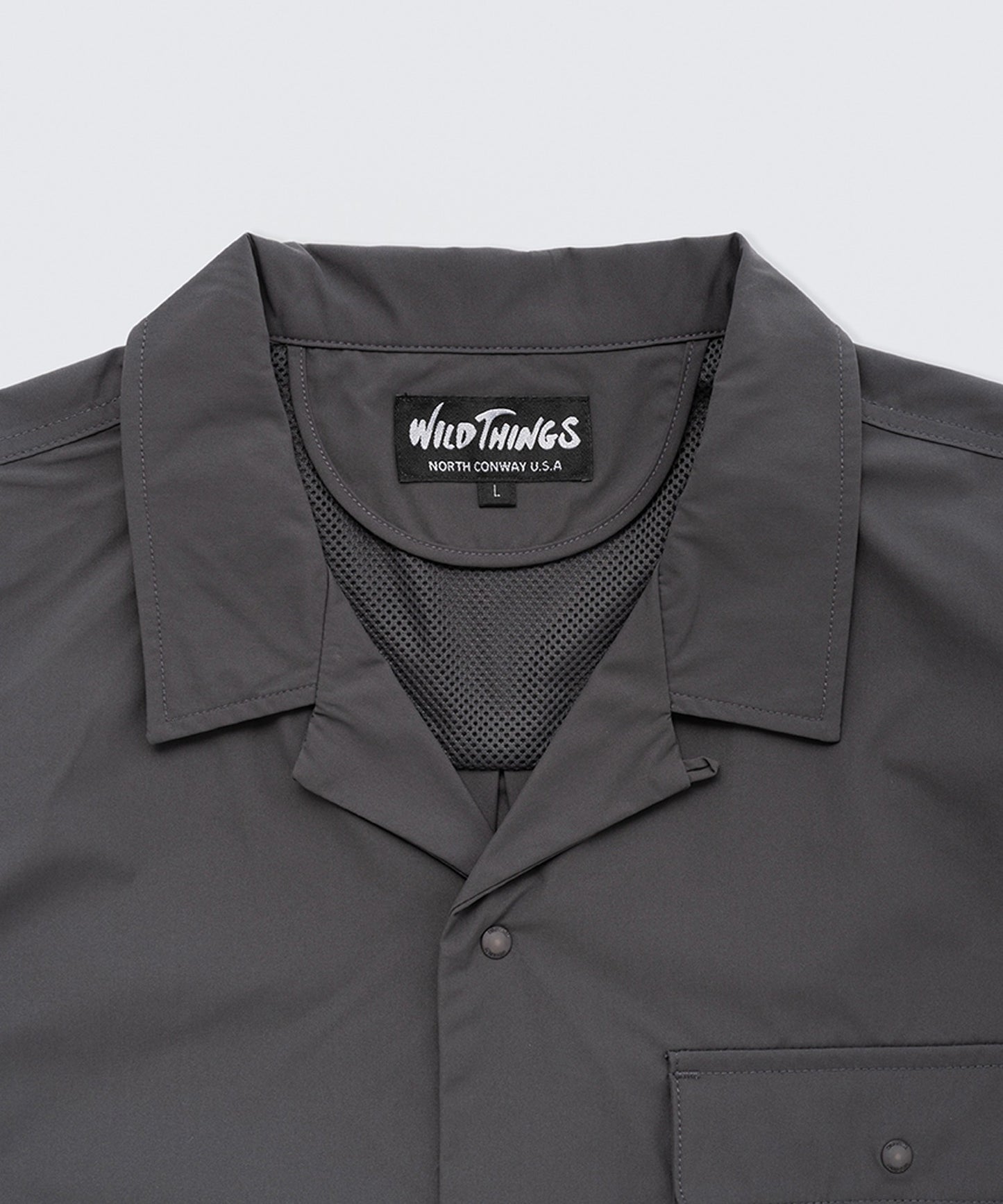 WILD THINGSOPEN COLLAR POCKET SHIRT