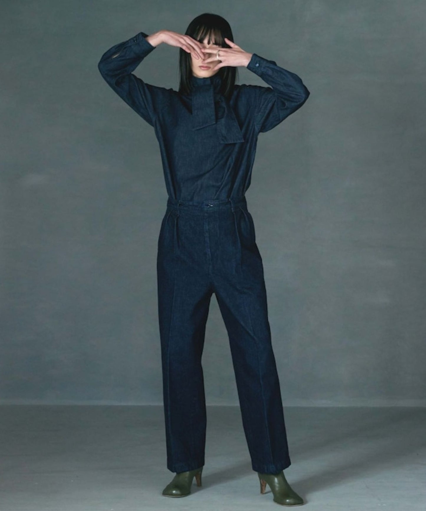 BONNY WOVEN / TUCK PANTS