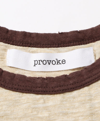 PROVOKE / Raglan no sleeve T-shirts