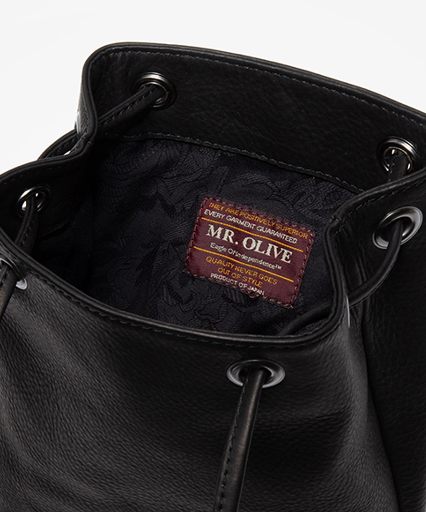 MR.OLIVE / IMPERMA-LEATHER 2WAY SMALL CYLINDER BAG