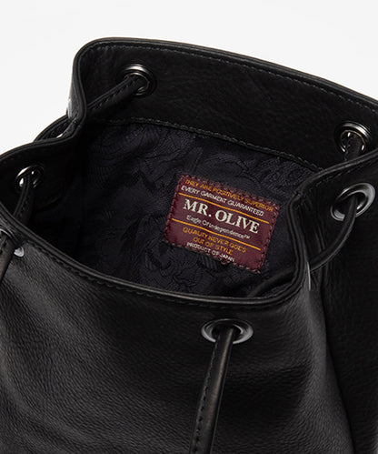 MR.OLIVE / IMPERMA-LEATHER 2WAY SMALL CYLINDER BAG