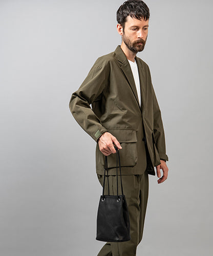 MR.OLIVE / IMPERMA-LEATHER 2WAY SMALL CYLINDER BAG
