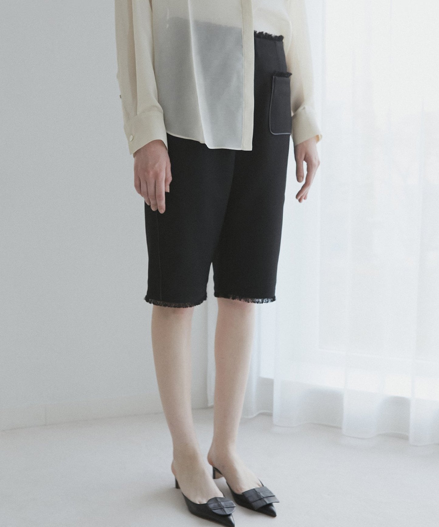 LE CIEL BLEU / Tweed Capri Pants