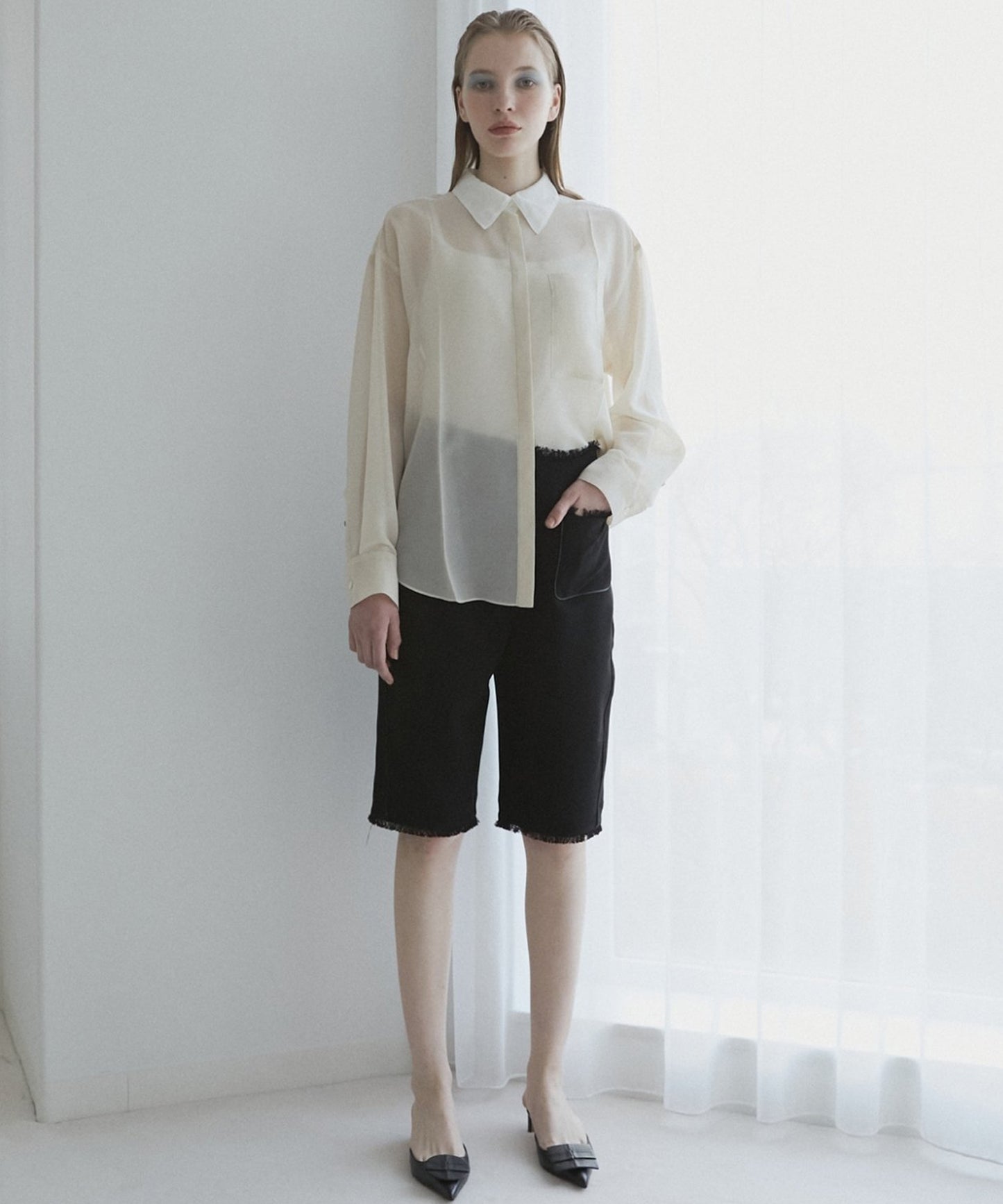 LE CIEL BLEU / Tweed Capri Pants