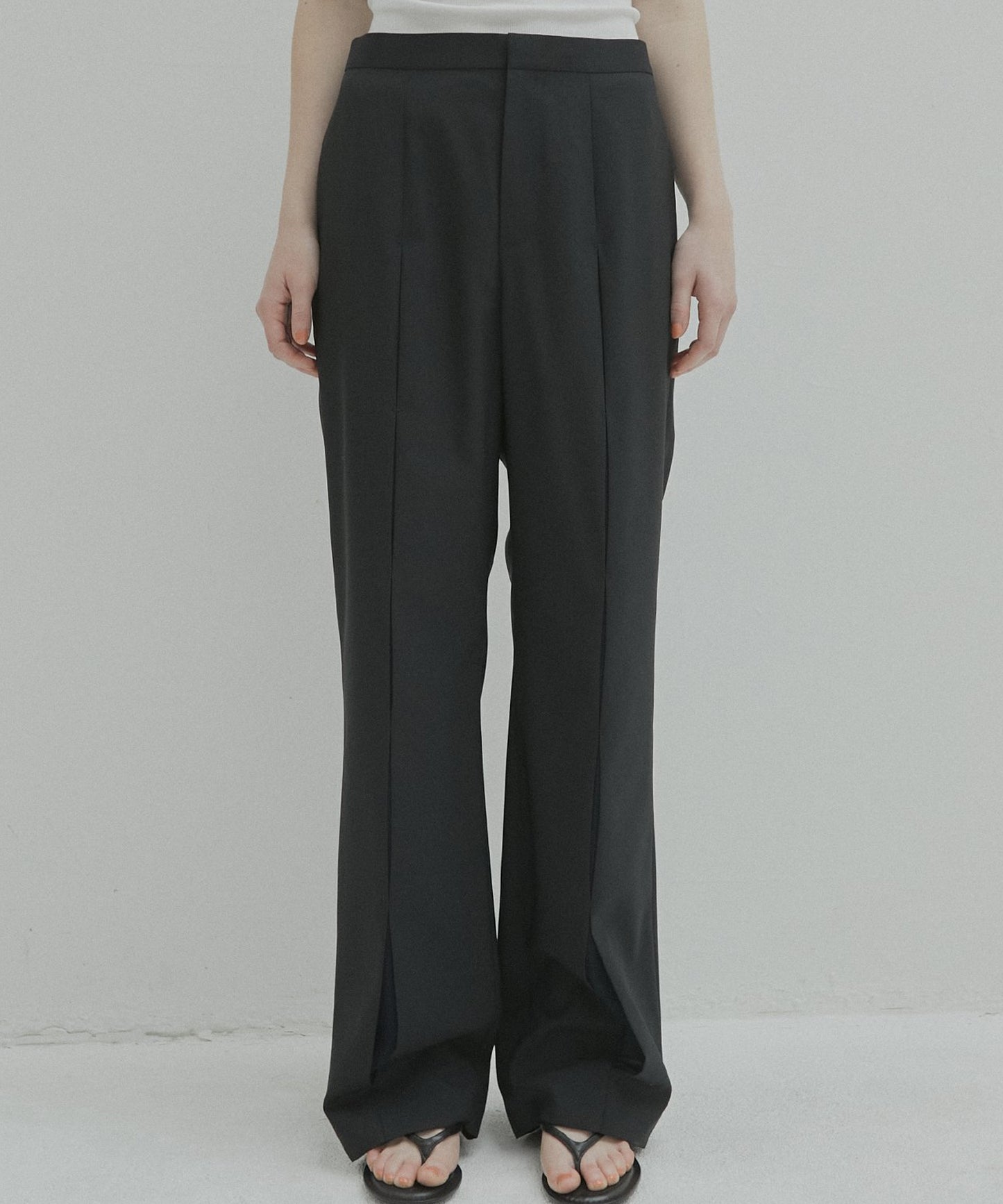 LE CIEL BLEU / Slim Flare Pant w/Sheer Detail